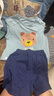 嘟嘟家兒童運動(dòng)套裝夏裝男童夏季背心褲子寶寶可愛(ài)柔軟兩件套洋氣童 藍底小熊 120cm 曬單實(shí)拍圖