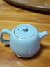 廷懷窯 汝窯茶壺單壺開(kāi)片大號家用金絲開(kāi)片茶具 陶瓷茶壺汝瓷可養 曬單實(shí)拍圖