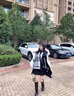 CHANEELR & KARITH圍巾女2025新款秋冬加厚斗篷外搭圍脖空調(diào)房毛線長款格子披風(fēng)披肩 黑白格子 146cm*103cm（含流蘇） 曬單實拍圖