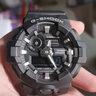 卡西歐手表男 G-SHOCK中“強悍”系列防震防水多功能潮流運動(dòng)時(shí)尚手表 黑武士GA-700-1B 曬單實(shí)拍圖