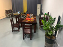 慕尚然 茶桌 老船木茶桌 實木茶桌椅組合仿古茶臺功夫多功能茶幾桌中式簡約茶桌椅組合 2.0米桌+1雕龍椅+4靠背椅 老船木 曬單實拍圖