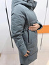 俞兆林羽絨服女中長款中老年韓版寬松加厚媽媽保暖外套冬 灰綠 4XL [建議135-145斤] 曬單實拍圖
