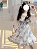 芭鳶洛麗塔公主裙全套原創(chuàng)兔子可愛愛麗絲吊帶連衣裙lolita裙 淺藍(lán)色JSK (不含襯衫) XL 曬單實(shí)拍圖