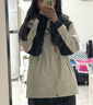 雅鹿三合一沖鋒衣男春秋季登山夾克連帽外套防風(fēng)防水旅行服男女同款 象牙白【不含內膽單外套春秋款】 XL 曬單實(shí)拍圖