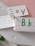小學(xué)生英語學(xué)前學(xué)習(xí)26個英文字母ABC書寫規(guī)范練習(xí)加厚雙面覆膜打孔口袋卡片 打孔/長方形ABC字母卡26張 曬單實拍圖