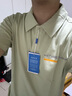 真維斯夏季新款短袖POLO衫男士寬松休閑半袖上衣翻領(lǐng)五分袖體恤男 杏色 XL 曬單實(shí)拍圖