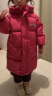迪士尼（Disney）冬季新款儿童加厚棉服中长款男童女童棉衣中大童过膝童装外套 中长款玫红色 120cm 实拍图