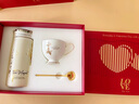KENVLES英國品牌高顏值女士保溫杯車(chē)載便攜泡茶水杯七夕情人節教師節禮物 【甄選心動(dòng)禮盒】暖杏白+999足銀 曬單實(shí)拍圖