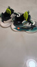 回力童鞋耐磨男童籃球鞋秋季新款女童輕便跑步鞋兒童運動(dòng)鞋 黑白綠 30 內長(cháng)約18.9cm 曬單實(shí)拍圖