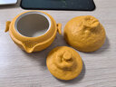 萬仟堂（Edenus）高檔整套茶具旅行茶具茶壺茶杯水杯功夫陶瓷送禮禮盒裝 大吉大利 大橘旅行茶具（一壺一杯一包） 曬單實拍圖