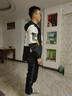 卡度頓青少年外套男夾克套裝春秋季2025新款大高中學(xué)生潮流穿搭衣服一套 兩件套【2201黑白春秋+工裝褲】 XL 適合121-135斤 曬單實(shí)拍圖