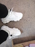 柯妮麗人鞋子女百搭老爹鞋2025新款女士網(wǎng)鞋厚底軟底小白鞋女款運動(dòng)休閑鞋 白色 34 曬單實(shí)拍圖
