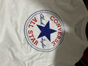 匡威（Converse）兒童裝男童短袖t恤夏季新款純棉打底衫休閑小女孩半袖大童T恤衫 純白色-(圓標經(jīng)典) 150 /72 【建議身高140-152cm】 曬單實(shí)拍圖