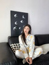 嘉綢可愛chiikawa小八睡衣女春秋季長袖長褲學(xué)生卡通烏薩奇家居服套裝 9232  chiikawa杏色 M 75-100斤 曬單實拍圖