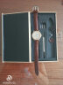 宝灿 真皮手表带适用于天梭1853浪琴表带男女表链针扣配件通用于dw美度欧米茄阿玛尼CK罗西尼卡西欧 银色针扣-棕色棕线 13mm 实拍图