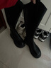 天美意長(cháng)筒靴雙耳百搭女彈力高靴舒適時(shí)尚女靴 曬單實(shí)拍圖