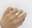 LOVING 黃金戒指女足金999四葉草戒指5G金開口戒送女生日七夕紀(jì)念日禮物 黃金四葉草活口戒指 金重約2.7g/克重多退少補(bǔ) 曬單實(shí)拍圖