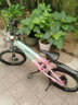 飛鴿兒童自行車(chē)6-9-13歲雙碟剎減震單變速車(chē)中大童男女孩小學(xué)生山地 雙色粉變速【碟剎減震】輻條輪 飛鴿20寸適合130-150cm 曬單實(shí)拍圖