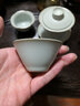 陶圣居汝窯茶杯散裝 優(yōu)質(zhì)良品 汝窯杯紫砂品茗杯陶瓷功夫茶具配件 斗笠杯：55cc(單杯價(jià)，買(mǎi)5送1) 曬單實(shí)拍圖
