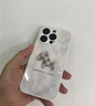 魔巖適用蘋果16promax手機殼iphone14pro潮牌15promax高檔玻璃16鏡頭全包防摔保護套情侶男女超薄卡通 古董白·洛可可格紋小馬+加購贈硅膠掛繩 蘋果14pro 曬單實拍圖