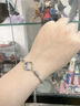 Vana情侶手鏈一對男女款銀手繩七夕情人節(jié)禮物送男女朋友老婆 山盟海誓情侶手鏈一對 曬單實拍圖