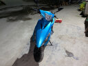杰帆（JF）踏板摩托车125cc鬼火一代摩托车外卖踏板车燃油车助力车可上牌 蓝色 标准款 实拍图