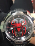 瑞夫泰格極光蜘蛛系列手表男機械表潮流牛皮男士手表防水夜光個(gè)性男表 白殼紅面膠帶 曬單實(shí)拍圖
