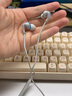 Skullcandy骷髏頭 Set 入耳式有線耳機type-c接口防脫落運動耳機安卓Lightning蘋果圓孔通用 蘋果版藍灰色（Lightning直插） 曬單實拍圖