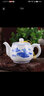 恒古（Heregur）高溫青花陶瓷小號茶壺  功夫茶具配件 茶器茶壺泡茶器茶道零配件 沖罐 青花山水(230ML)小茶壺 曬單實(shí)拍圖