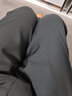 MBA2025夏季新款直筒小西褲男士寬松垂墜感男生休閑長褲子 801黑色 2XL 曬單實拍圖