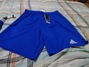 阿迪達斯（adidas）團隊自定義印號組隊印制跑步運動(dòng)休閑足球運動(dòng)短褲 藍色#AJ5882 L 曬單實(shí)拍圖