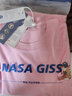 NASA GISS短袖t恤男夏季情侶裝純棉圓領半截袖打底汗衫學生上衣男裝寬松薄 NS80109白色 L 建議135-155斤 曬單實拍圖