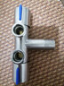 Rusalka不銹鋼一進(jìn)二出馬桶伴侶三角閥凈水器三通4分雙控雙出水雙開關(guān)馬桶分水器一分二快開水龍頭 雙控角閥 曬單實拍圖