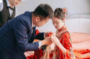 泰勒馬?。═AILEMARTIN）秀禾服新娘2024新款情侶裝中式婚紗結(jié)婚禮服古裝嫁衣敬酒服婚服 23703綢緞（僅女裝） S 曬單實拍圖