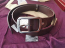 JEEP純牛皮針扣520男休閑男式真皮褲帶中青年簡(jiǎn)約牛仔褲男士腰帶 銀扣-時(shí)尚咖 110cm 曬單實(shí)拍圖