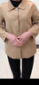 俞兆林（YUZHAOLIN）媽媽裝春秋裝外套2025新款雙面呢中老年女秋裝毛呢奶奶唐裝老人衣 FN54600722 卡其色 2XL _（100-115斤左右） 曬單實(shí)拍圖