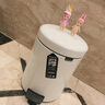 brabantia柏賓士進(jìn)口5L垃圾桶衛(wèi)生間客廳家用廚房臥室高級(jí)帶蓋腳踏式衛(wèi)生桶 清新白【5L】 曬單實(shí)拍圖