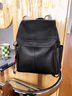 viney雙肩包女新款牛皮大容量初中高中大學(xué)生書(shū)包輕便百搭旅行時(shí)尚背包 【黑色】送老婆女朋友高級感實(shí)用 戶(hù)外出游高顏值通勤休閑旅游包 曬單實(shí)拍圖