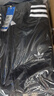 adidas休閑簡約三條紋梭織立領(lǐng)夾克外套男裝秋季阿迪達(dá)斯三葉草   黑色 (偏小，推薦買大1碼)   M 曬單實(shí)拍圖