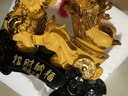 禮之源 招財(cái)貔貅金蟾玉白菜擺件 開業(yè)禮品工藝品辦公室桌面客廳家居 中號(hào)沙金色貔貅白菜 曬單實(shí)拍圖