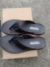 蜻蜓牌（DRAGON-FLY）100%全牛皮夏季真皮沙灘鞋男士防滑耐磨夾趾拖鞋外穿人字拖涼鞋 曬單實(shí)拍圖