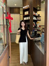 燕潯早春黃色花朵印花泡泡袖翻領(lǐng)短袖T恤女小眾不撞款上衣2025新款春 黃色【短袖t恤女2025新款/今年流 L 曬單實(shí)拍圖