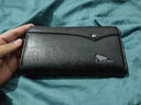 法國COW錢(qián)包 男士錢(qián)包 長(cháng)款大容量皮包手拿包 C-8609錢(qián)包 典雅黑 曬單實(shí)拍圖