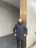 波司登（BOSIDENG）【反季】羽絨服鵝絨男款中長款可脫卸帽新國標90絨商場同款外套 黑藏青5295 S 170/92A 曬單實拍圖