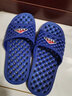 索凱特鞋底有洞的浴室帶孔拖鞋男洗澡按摩防滑家居漏水軟底透氣鏤空沖涼 2028圓粒男款寶藍 40-41 (適合39-40腳) 曬單實(shí)拍圖