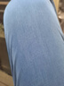 羅蒙夏秋季冰絲薄款涼感牛仔褲男士裝直筒寬松彈力中青年男褲休閑長(cháng)褲 淺藍色 31 曬單實(shí)拍圖