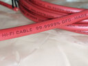 MPS進(jìn)口6N無(wú)氧銅單芯線(xiàn)發(fā)燒音響特氟龍解碼cd功放前后級機內線(xiàn)音箱分頻器箱內線(xiàn) 6N無(wú)氧銅 單芯1.0平方,OD:3.2mm 紅色款1米，拍多不剪斷 曬單實(shí)拍圖