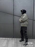 CHINISM CH赤塵美式復古飛行員夾克棉服男士潮流簡(jiǎn)約加厚保暖棉衣外套 橄欖綠 M 曬單實(shí)拍圖