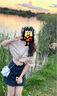 BONELESS圓弧LOGO膠印基礎(chǔ)短袖上衣美式高街潮牌重磅T恤夏季男女 淺杏 M 曬單實(shí)拍圖