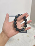 鉑帝亞黑曜石手串男士金曜石蛇年本命年手鏈屬蛇六字真言護身符佛珠飾品 12mm 生肖屬龍/蛇-普賢菩薩 曬單實拍圖